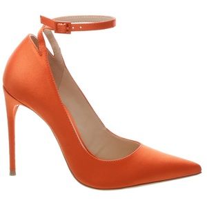Orange satin SCHUTZ heels! BRAND NEW!!!